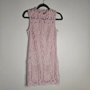 NWT Pink Lace Cocktail Dress Small